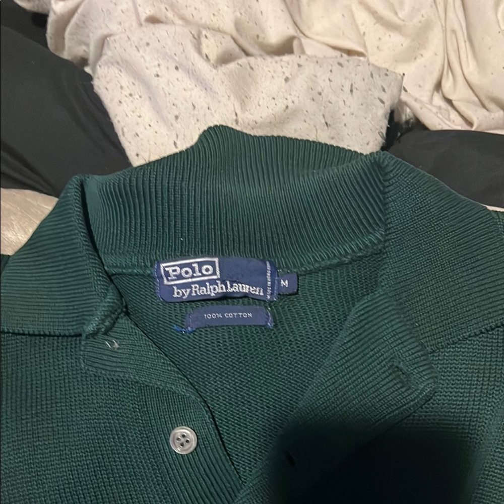 Polo Ralph Lauren Green V-Neck Sweater
